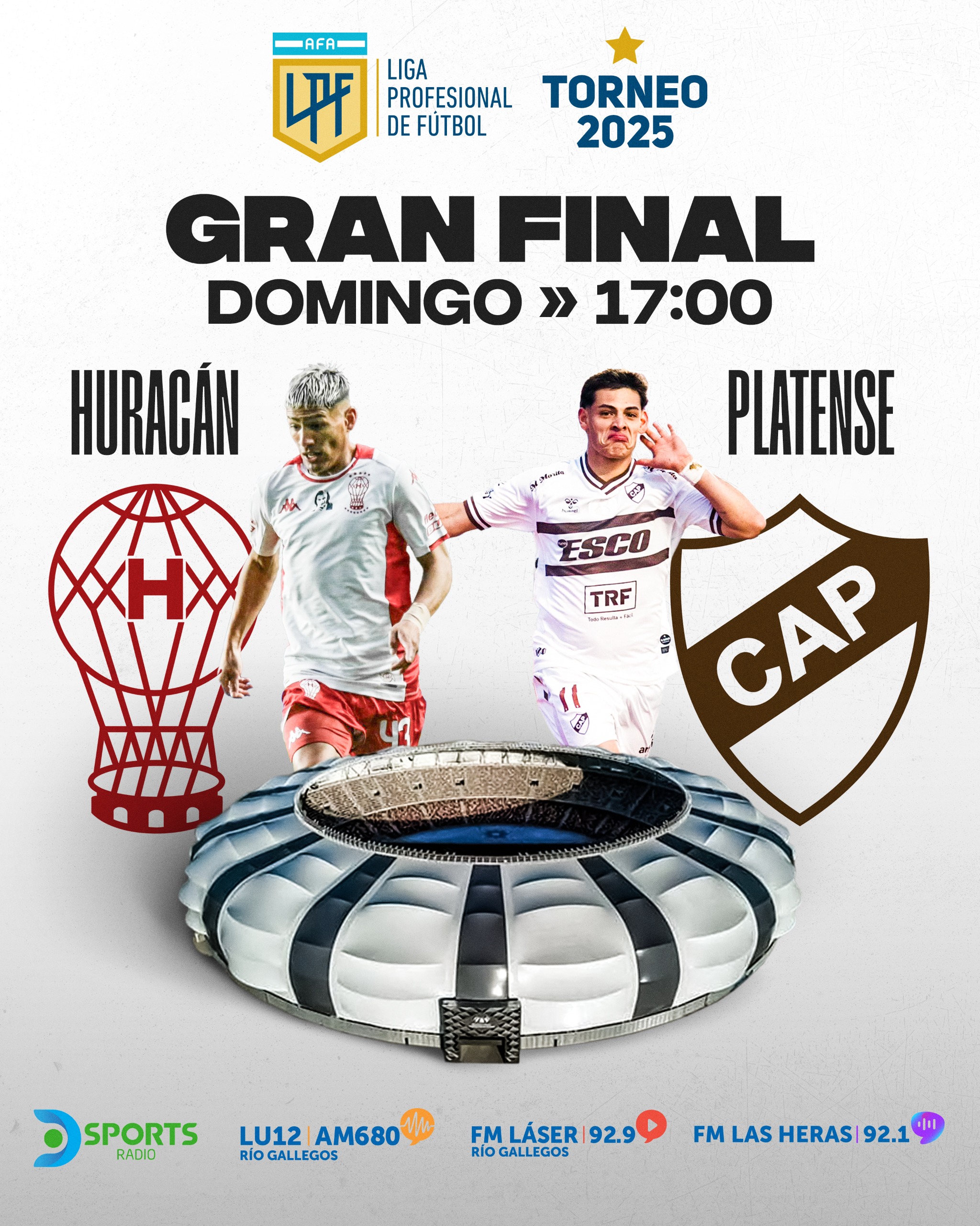 Chau Fútbol Libre: dónde ver en vivo Huracán vs. Platense por la final del Torneo Apertura
