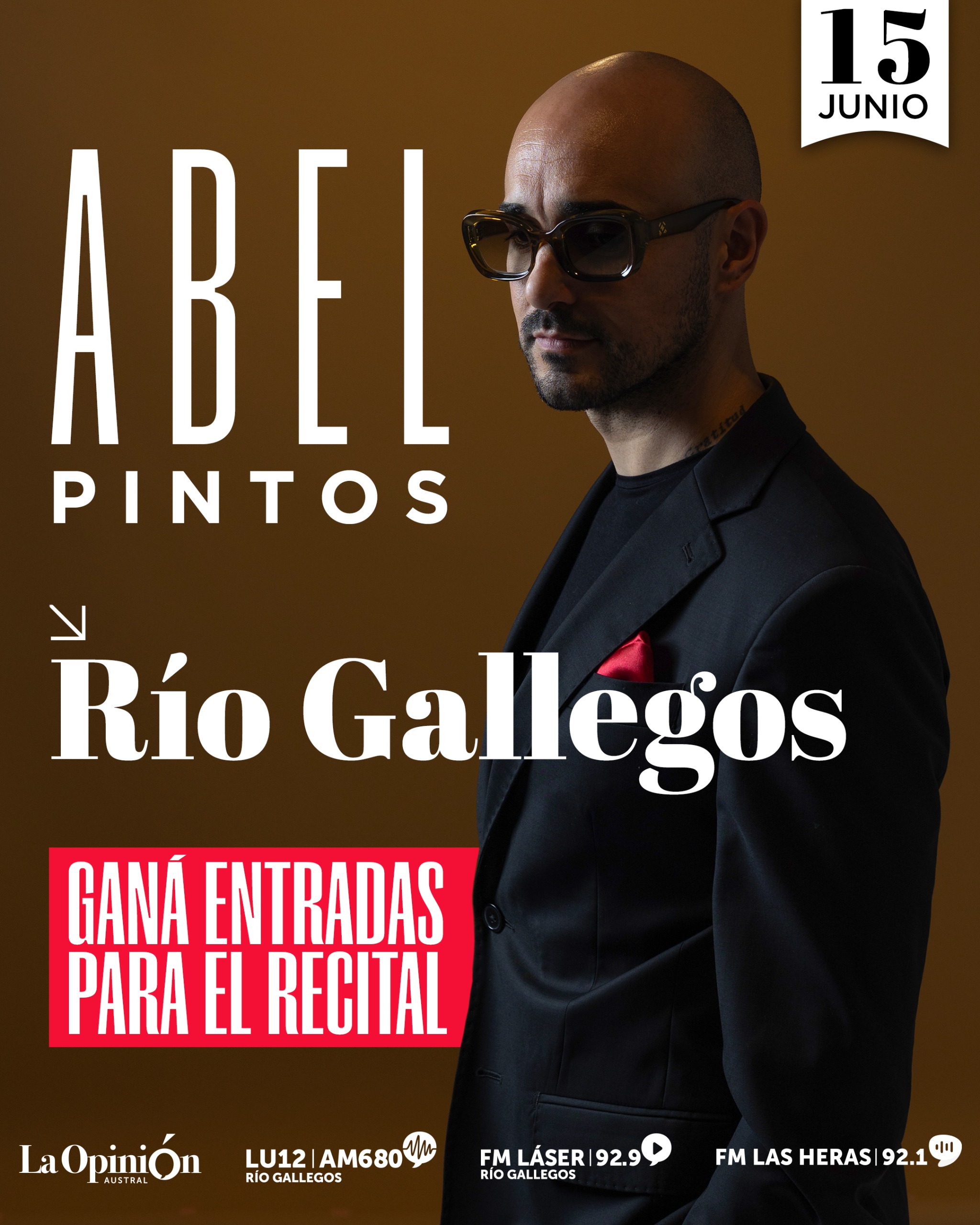 ¡Abel Pintos llega a Río Gallegos! La Opinión Austral y LU12 AM680 sortean entradas para su show: cómo participar