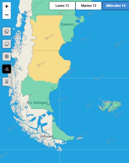 Alerta por vientos para este martes y miércoles en Santa Cruz