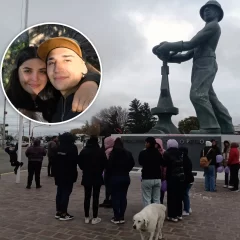 Brutal femicidio en Caleta Olivia: familiares de Antonella Aybar se manifestaron en El Gorosito
