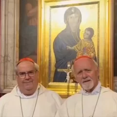 Cardenales argentinos Rossi y Bokalic concelebraron la misa en la basílica Santa María la Mayor