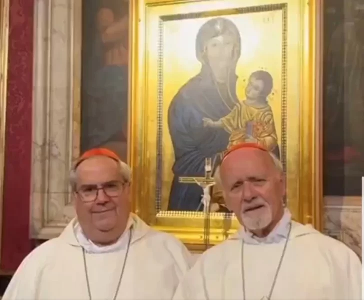 Cardenales argentinos Rossi y Bokalic concelebraron la misa en la basílica Santa María la Mayor