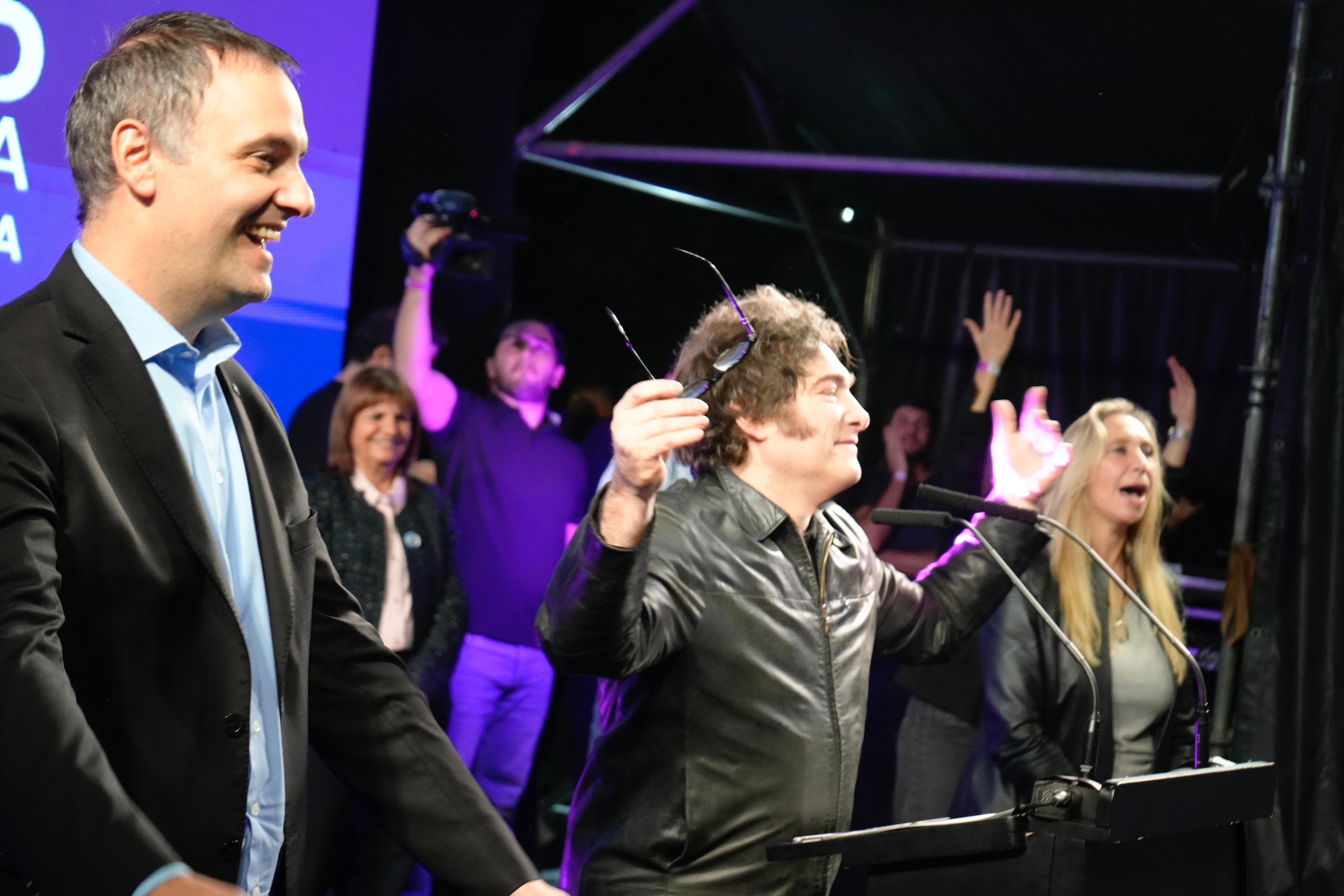 Treffinger acompañó el cierre de campaña de Manuel Adorni en Recoleta