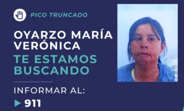 Buscan a una mujer desaparecida desde hace casi una semana en Pico Truncado Buscan a una mujer desaparecida desde hace casi una semana en Pico Truncado