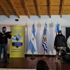 “Negrita”, una perra policía de Santa Cruz, se retiró tras 8 años de servicio: “Misión cumplida”