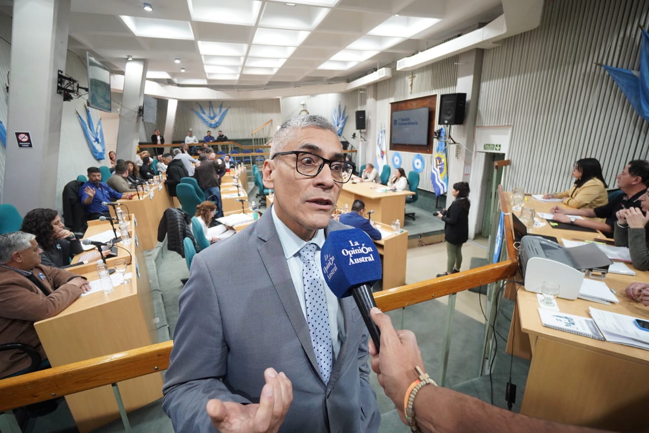  Eloy Echazú, presidente del bloque de Unión por la Patria. (Foto: José Silva/La Opinión Austral).