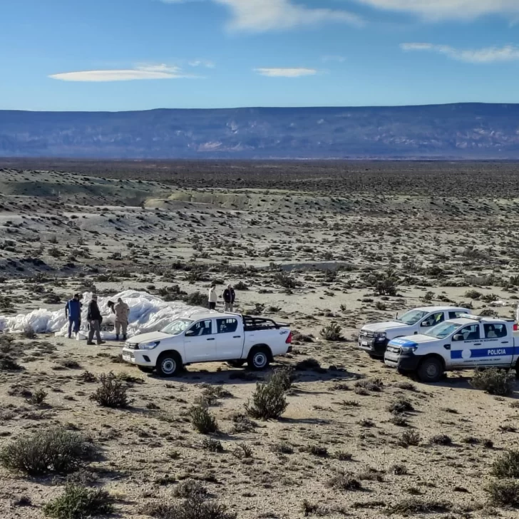Encontraron en el centro de Chubut los restos del globo gigante de la NASA
