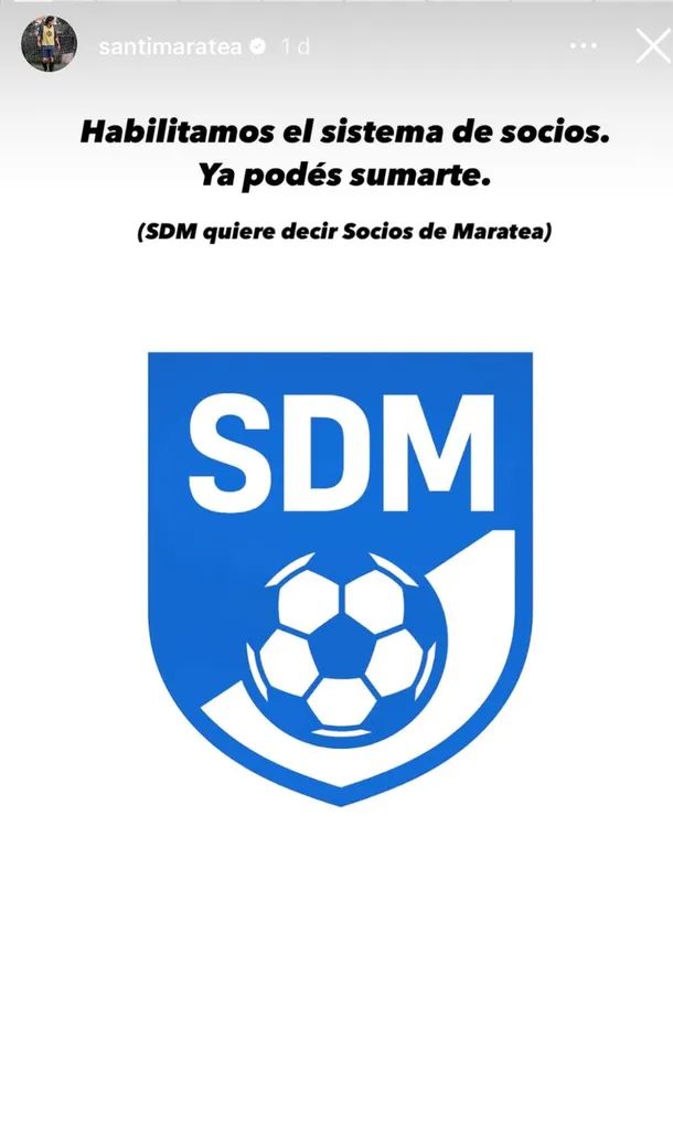 Santiago Maratea lanzó su propio club de socios y generó polémica