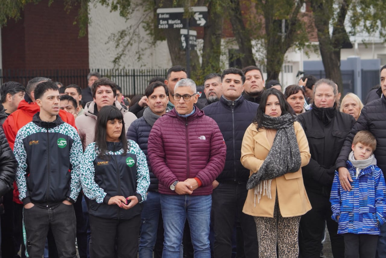 Pablo Grasso inauguró la Rotonda de los Trabajadores Argentinos: &#8220;La única lucha que se pierde es la que se abandona”