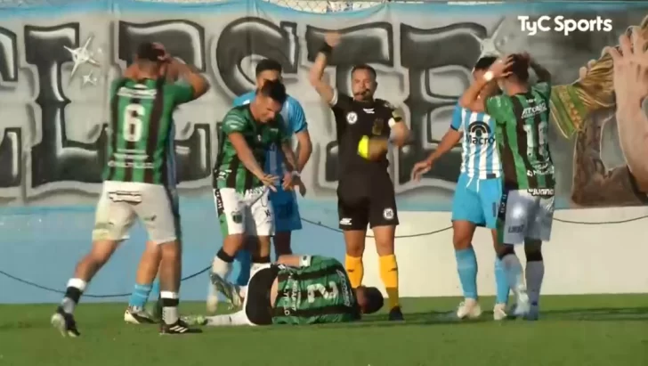 Video. Escalofriante lesión de Stéfano Callegari que conmocionó al fútbol argentino en el partido entre Nueva Chicago y Gimnasia de Jujuy