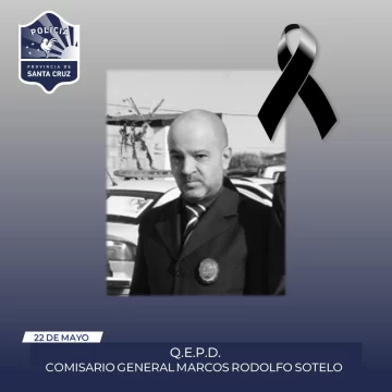 Profundo pesar por el fallecimiento del Comisario General Marcos Rodolfo Sotelo