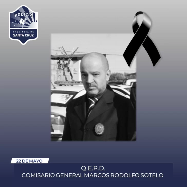 Profundo pesar por el fallecimiento del Comisario General Marcos Rodolfo Sotelo