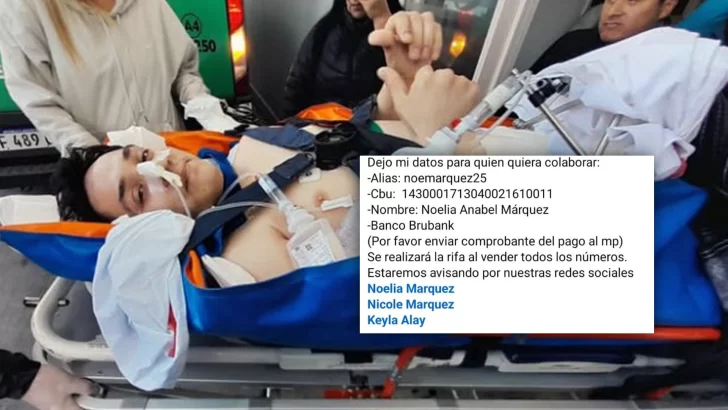 Organizan una rifa para Alan Márquez, el camillero que cayó de un tercer piso en los 400 Departamentos