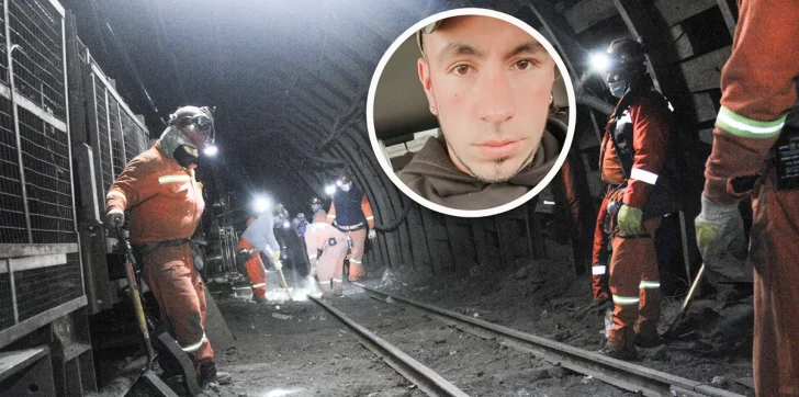 El minero de la ex YCRT Joel Gálvez fue dado de alta luego del accidente en el yacimiento de Río Turbio