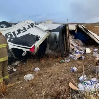 Fatal accidente en Chubut: camionero perdió la vida tras un vuelco