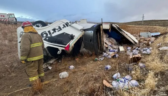 Fatal accidente en Chubut: camionero perdió la vida tras un vuelco