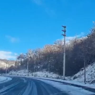 Cae nieve en Río Turbio: ¿Nevadas y frío en Río Gallegos?