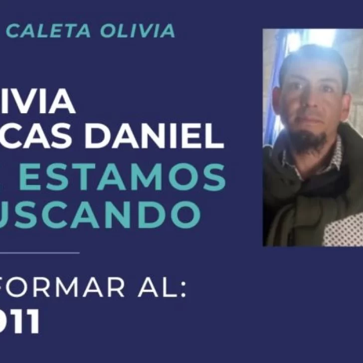 Buscan a un hombre desaparecido hace más de una semana en Caleta Olivia