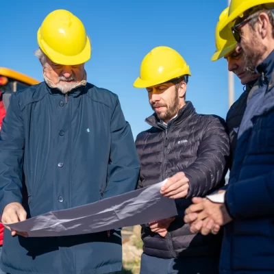 Othar Macharashvili supervisó avance de obra de red de agua potable