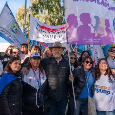 Día del Trabajador: Othar Macharashvili participó de los actos junto a los gremios