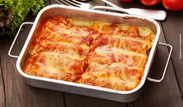 Receta de pastas caseras: canelones rellenos de muzarella y jamón