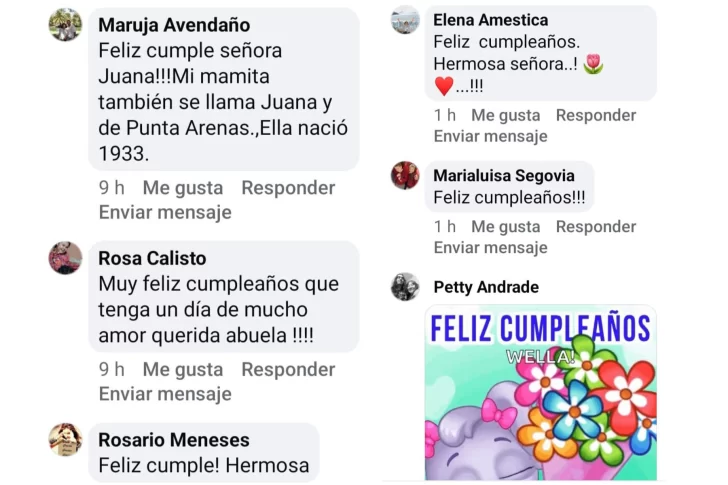 Juana cumplió 101 años y los saludos no pararon: los vecinos de Río Gallegos celebran a la vecina más longeva con mucho cariño