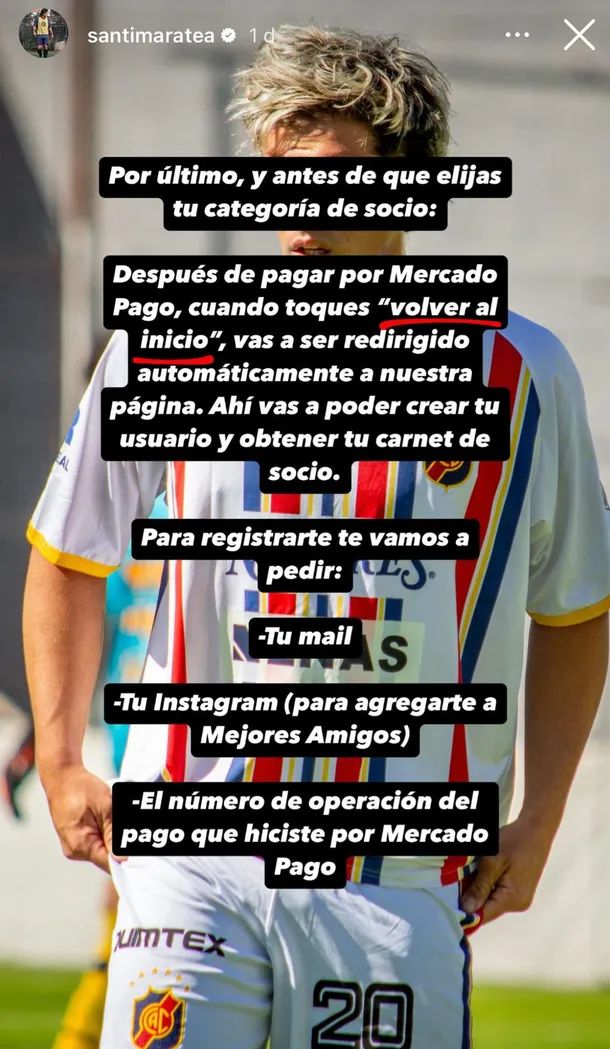 Santiago Maratea lanzó su propio club de socios y generó polémica