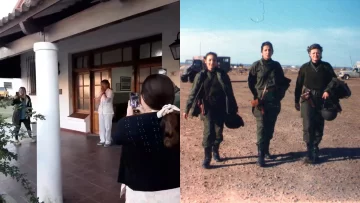 Emocionante despedida a una enfermera de la guerra de Malvinas que se jubiló