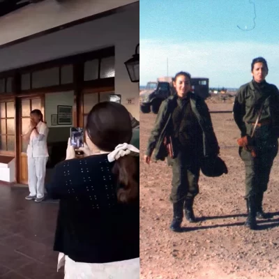 Emocionante despedida a una enfermera de la guerra de Malvinas que se jubiló