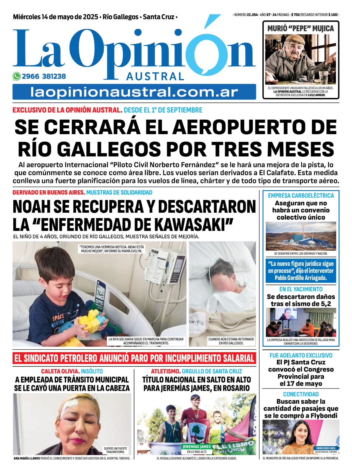 Exclusivo. El Aeropuerto de Río Gallegos cerrará por obras desde septiembre: estará inhabilitado por tres meses