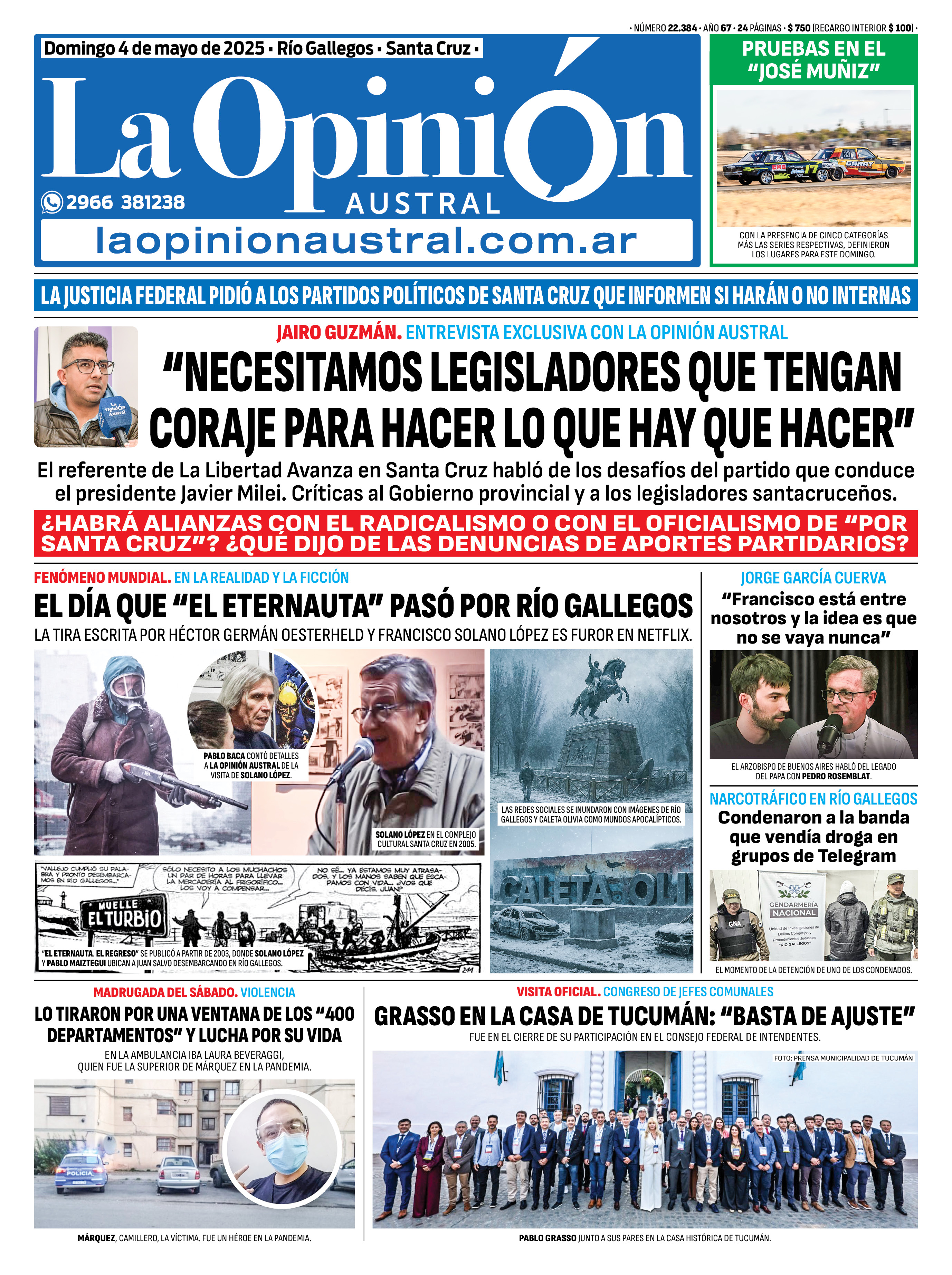 Furor por &#8220;El Eternauta&#8221;: el recuerdo de la visita de Solano López a Río Gallegos