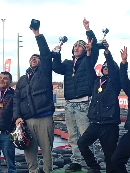 El campeón chileno Millao Diaz también gano en el karting