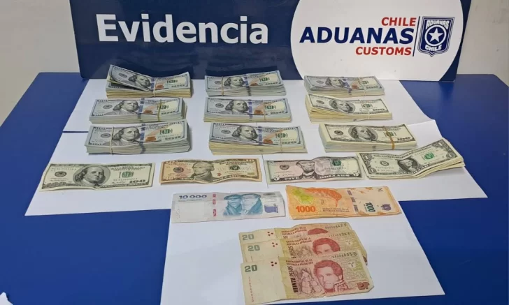 Atraparon a un argentino con casi 100 mil dólares intentando pasar a Chile por Monte Aymond