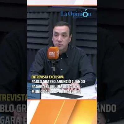 Pablo Grasso anunció cuándo se pagará el aguinaldo a los municipales