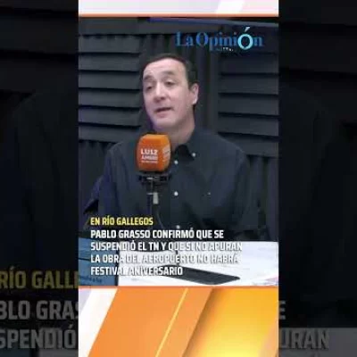 Grasso confirmó la suspensión del TN y advirtió: “Si no apuran el aeropuerto, ni festival habrá”.