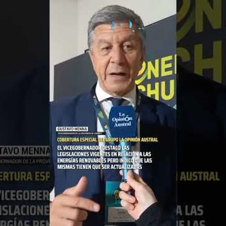 Gustavo Menna conversó con La Opinión Austral en el marco de Energía Chubut 2050