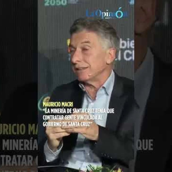 Mauricio Macri habló sobre la minería de Santa Cruz en Energía Chubut 2050