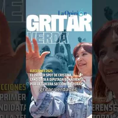 El primer spot de Cristina candidata a Diputada bonaerense por la Tercera Sección Electoral