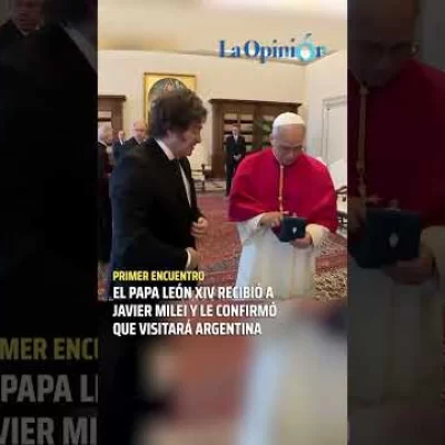 La conversación privada entre el Papa León XIV y Javier Milei