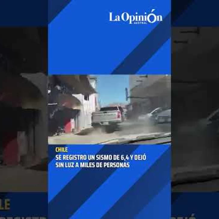 Sismo de 6,4 en el norte de Chile dejó sin luz a miles de personas