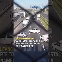 Corte total en Panamericana en rechazo a la condena de Cristina