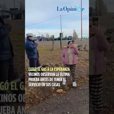 Llegó el gas a La Esperanza