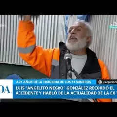 Luis ‘Angelito Negro’ González recordó la tragedia de los 14 mineros de la exYCRT