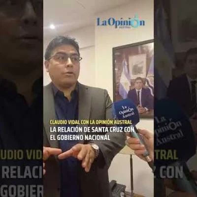 Claudio Vidal habló de la relación de Santa Cruz con Nación