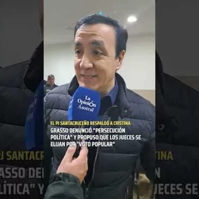 Grasso respaldó a Cristina Kirchner y propuso voto popular para elegir a los jueces