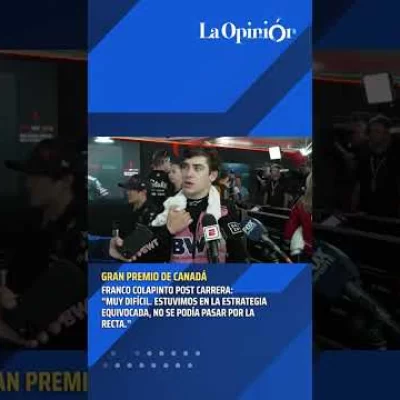 Colapinto finalizó 13° en el GP de Canadá y lamentó: “Estuvimos en la estrategia equivocada”