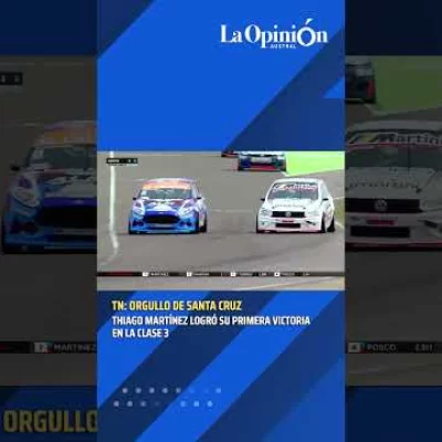 Thiago Martínez ganó su primera carrera en la Clase 3 del TN