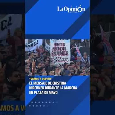 Cristina Kirchner habló a la militancia en Plaza de Mayo: “Tenemos pueblo, memoria y patria”
