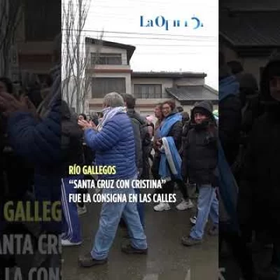 Militantes y autoridades de Río Gallegos se movilizaron en apoyo a Cristina Kirchner