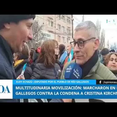 Eloy Echazú marchó en apoyo a Cristina: “Volveremos a los derechos, a un país para todos”